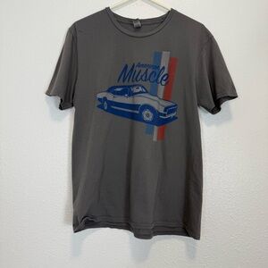 Gildan Gray American Muscle Graphic Tee